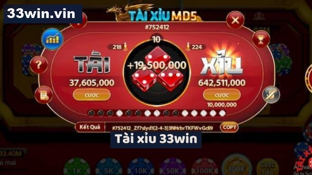 Đánh Tài xỉu online cùng 33win